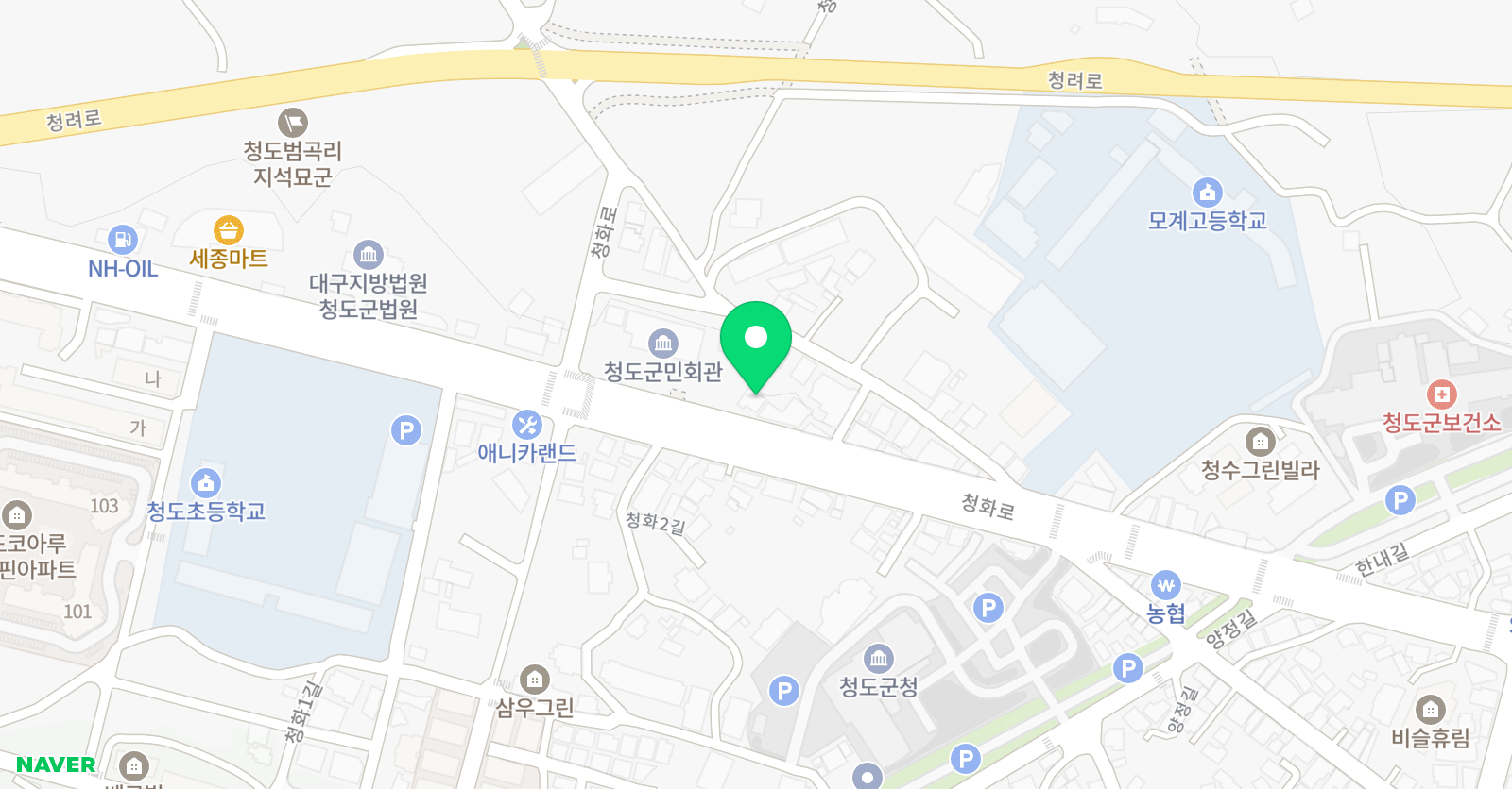 3030 영어 청도러닝센터 위치