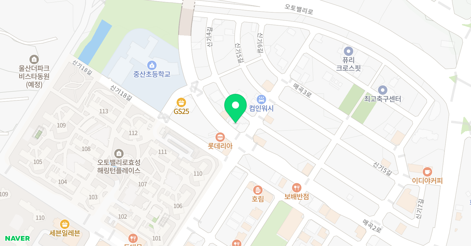 웨이 학원 영재관 학원 위치