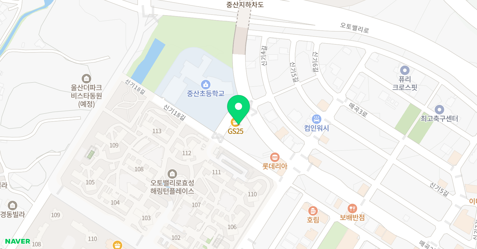 MTA 태권도 울산 중산점 위치