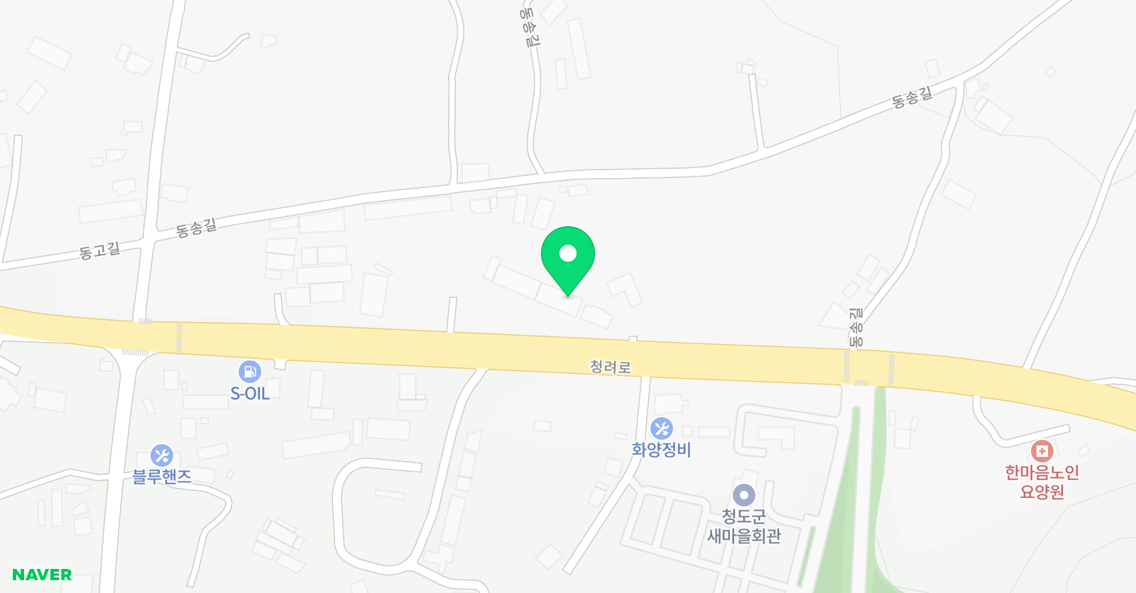 스노우파인청도 위치