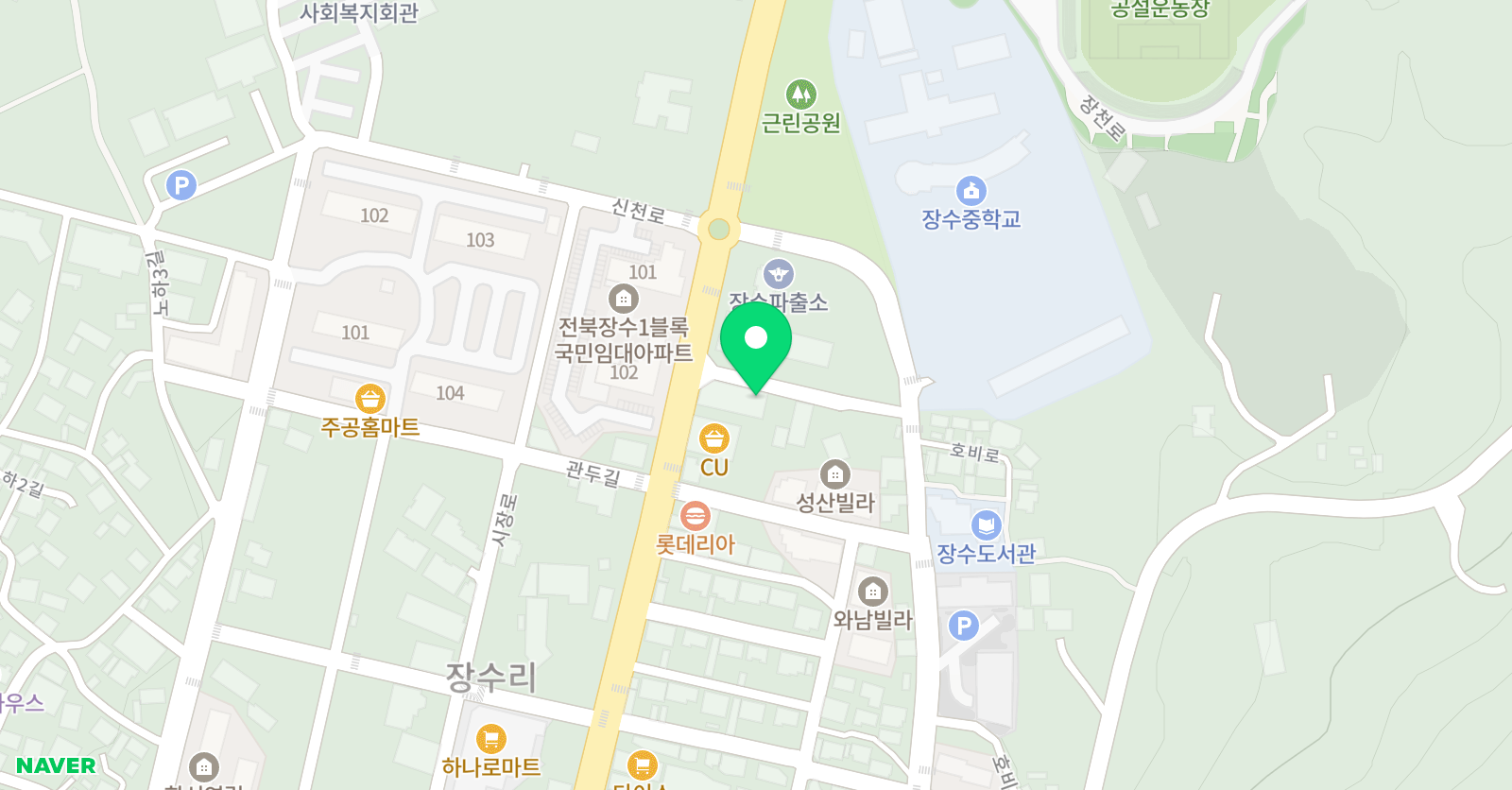 장수청명 수학원 위치