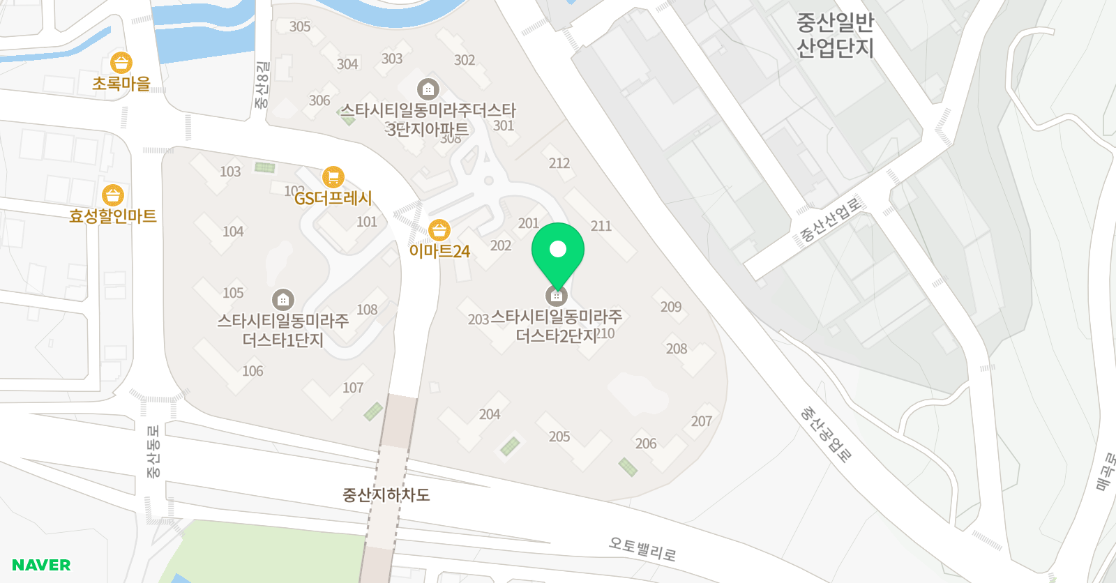 기탄 사고력교실 중산일동미라주2단지점 위치