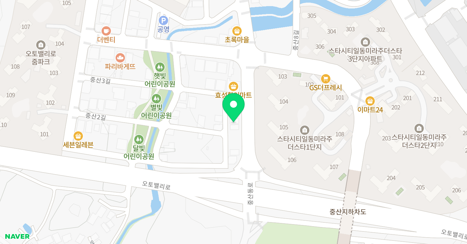 윤선생 IGSE 아카데미 중산학원 위치