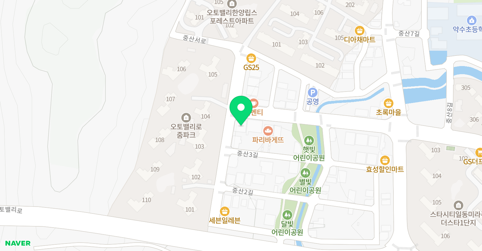 해솔태권도 위치