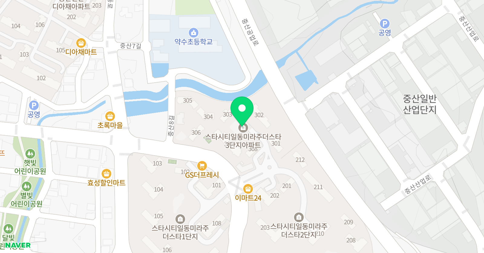 뿌리깊은강쌤 공부방 위치