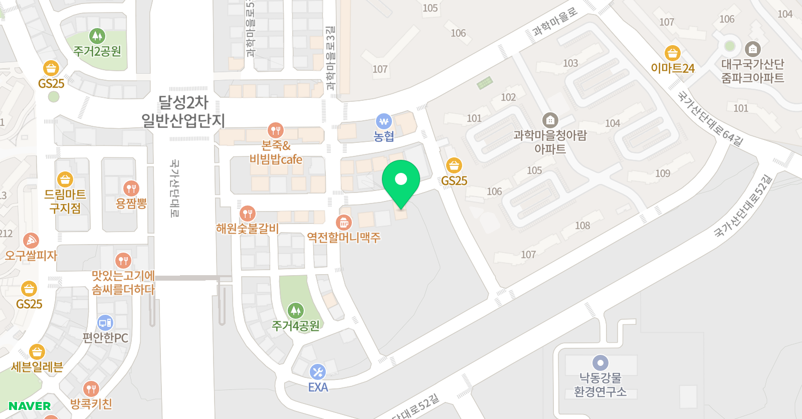 노블 발레아카데미 구지점 위치