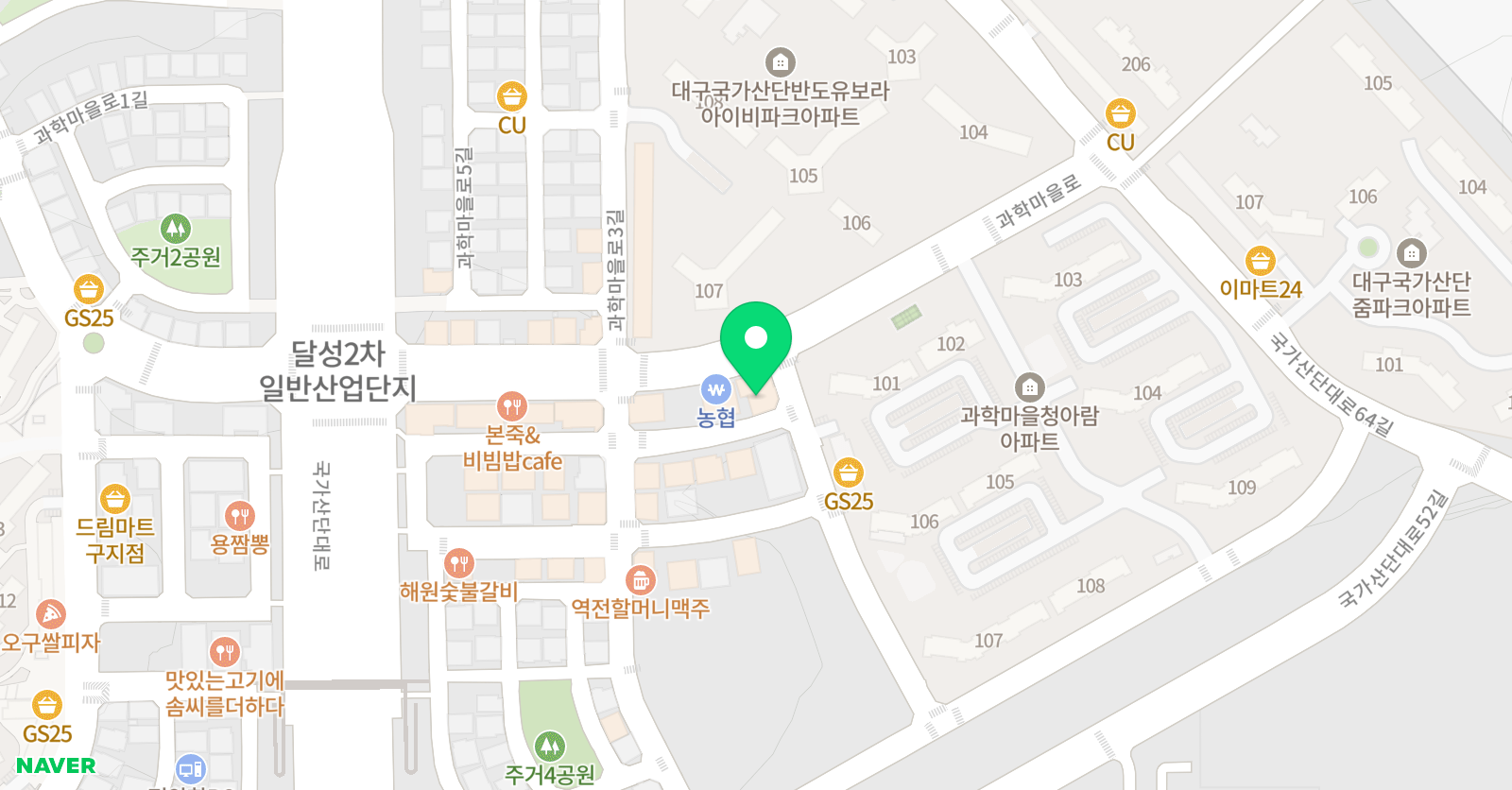 계명대엘리트 태권도 구지점 위치