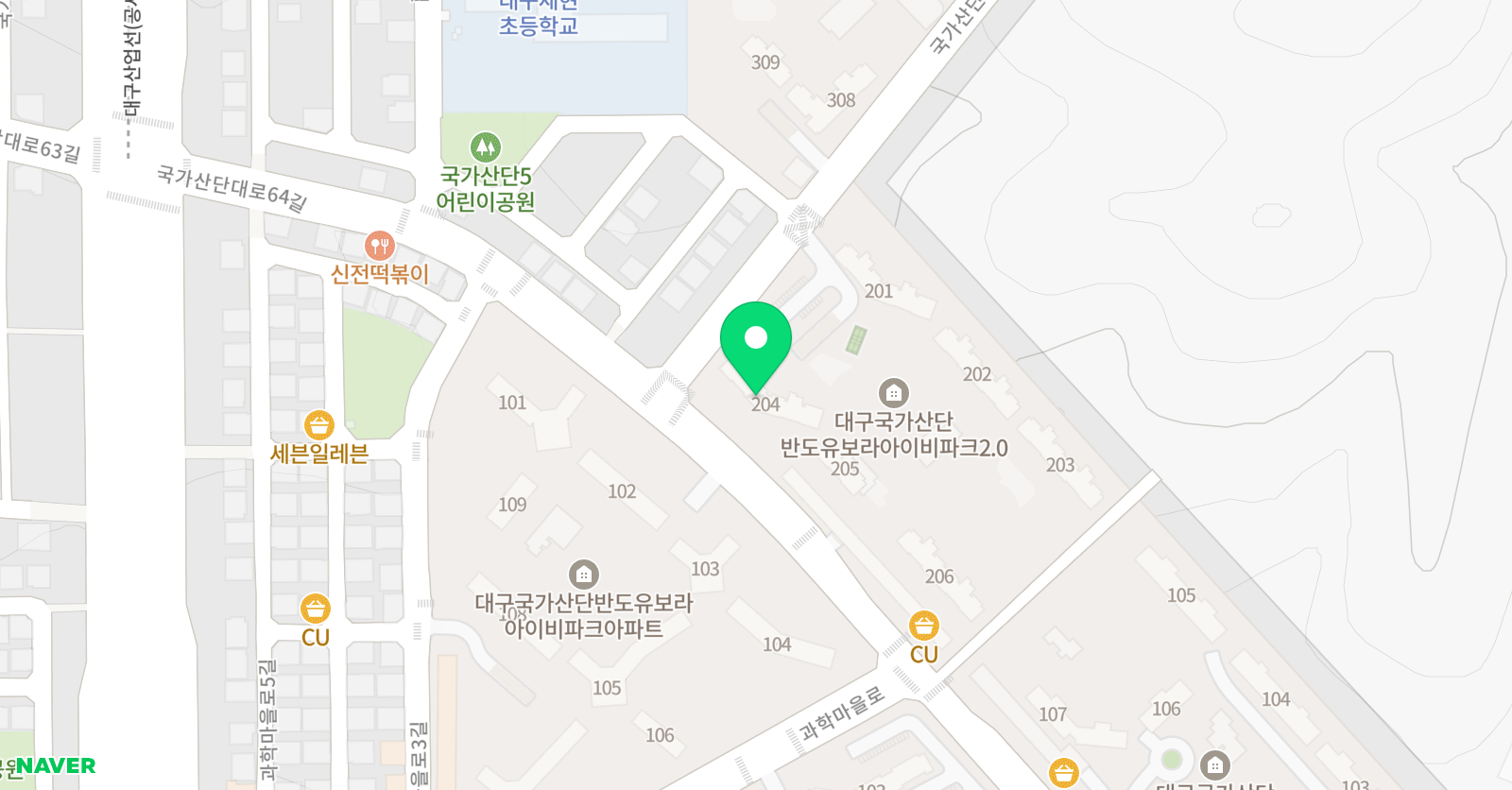 달성통문장쌤 영어교실 위치