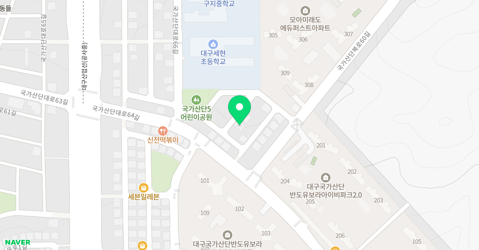 푸르넷 이룸 학원 위치