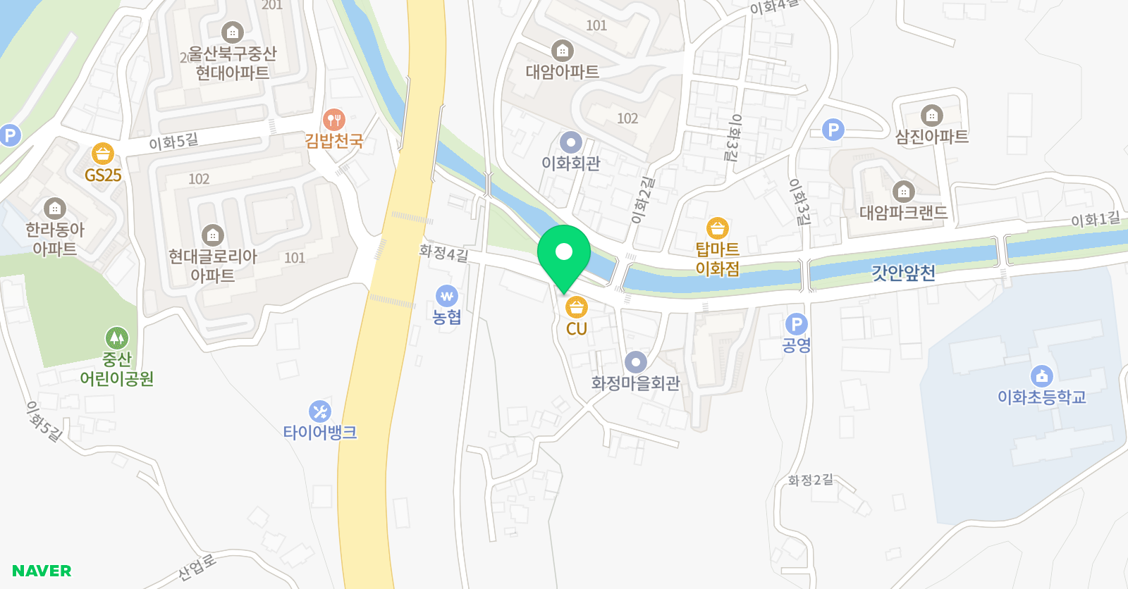 인화 학원 위치