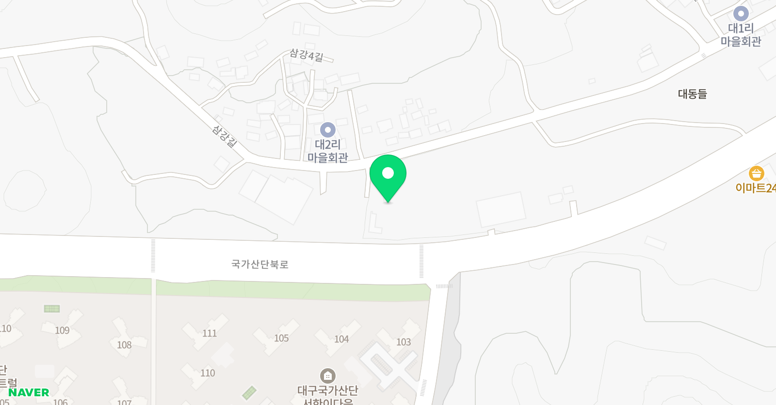현풍 INFC 축구클럽 위치