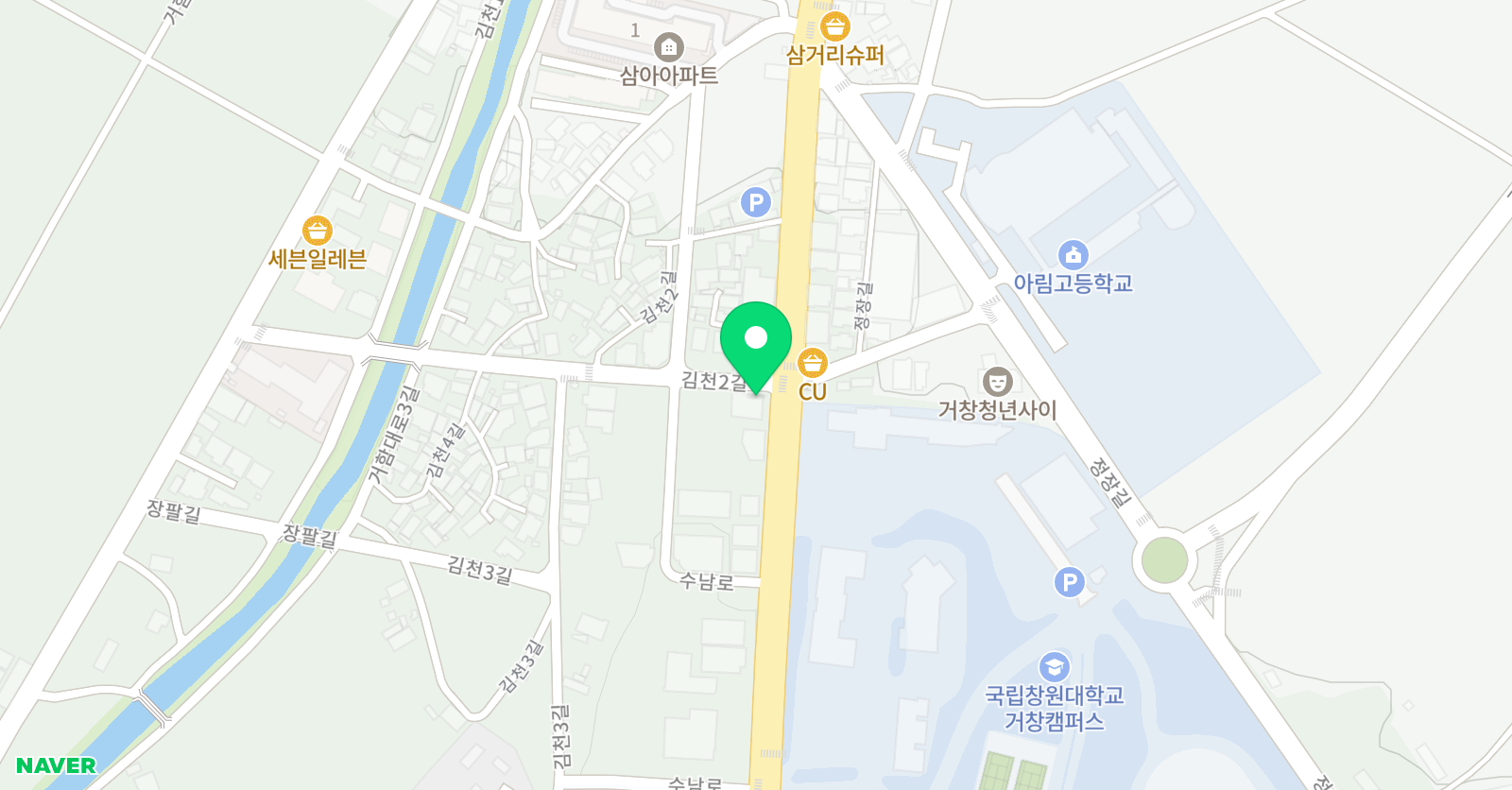 그라운디 댄스학원 거창점 위치