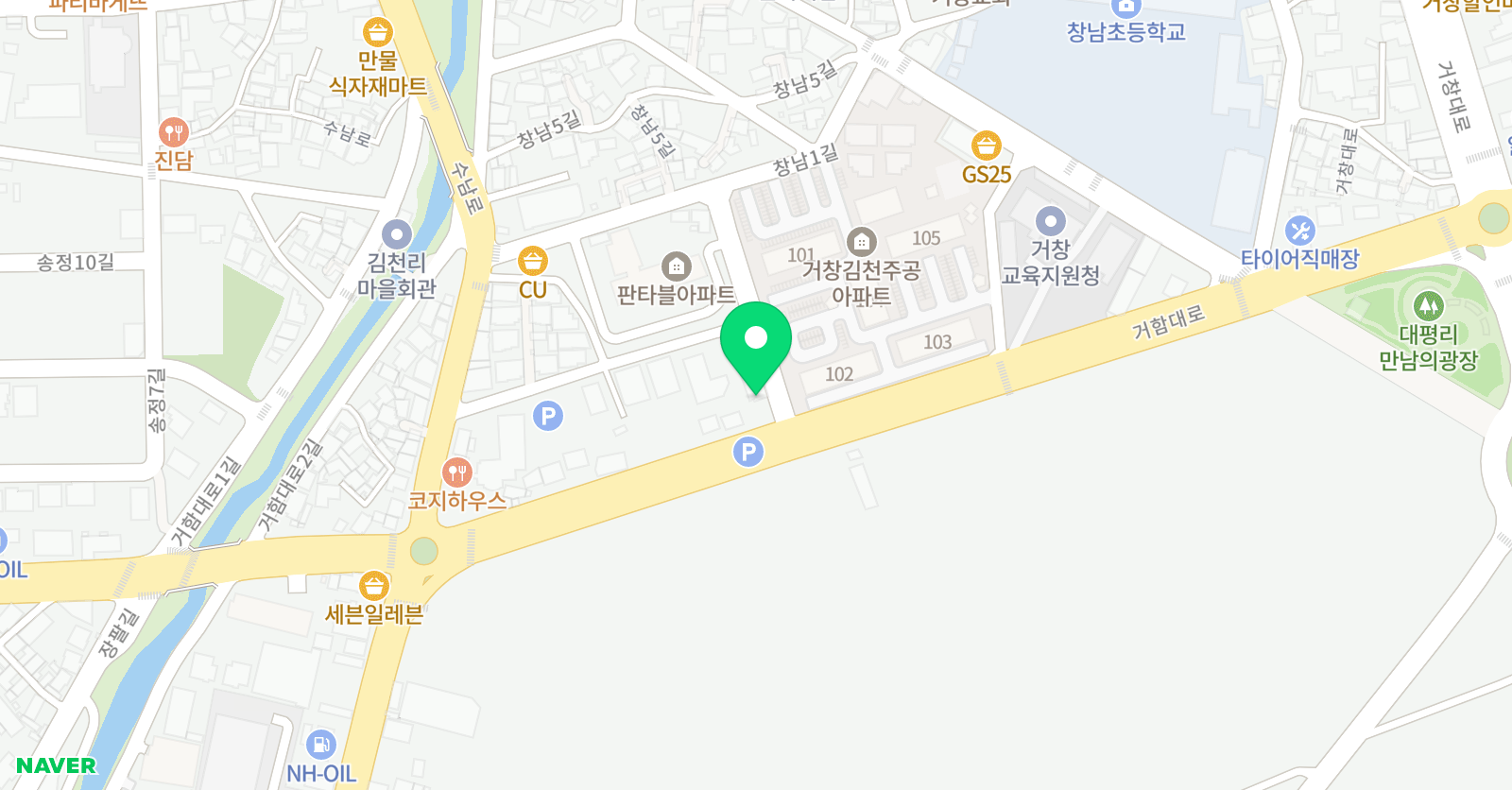 해맑음 태권도장 위치