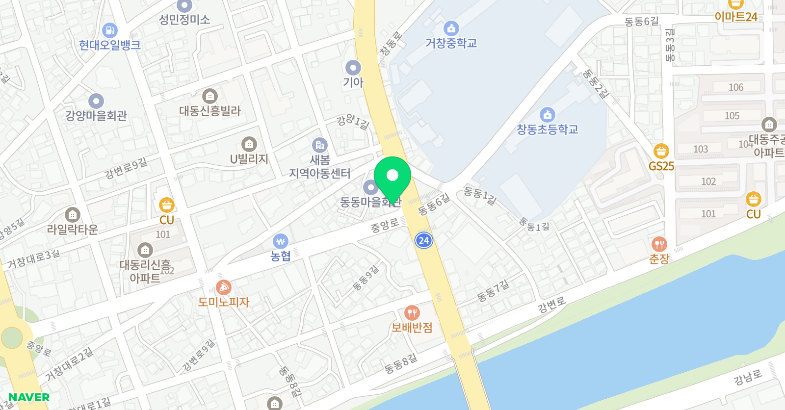 세인 학원 위치