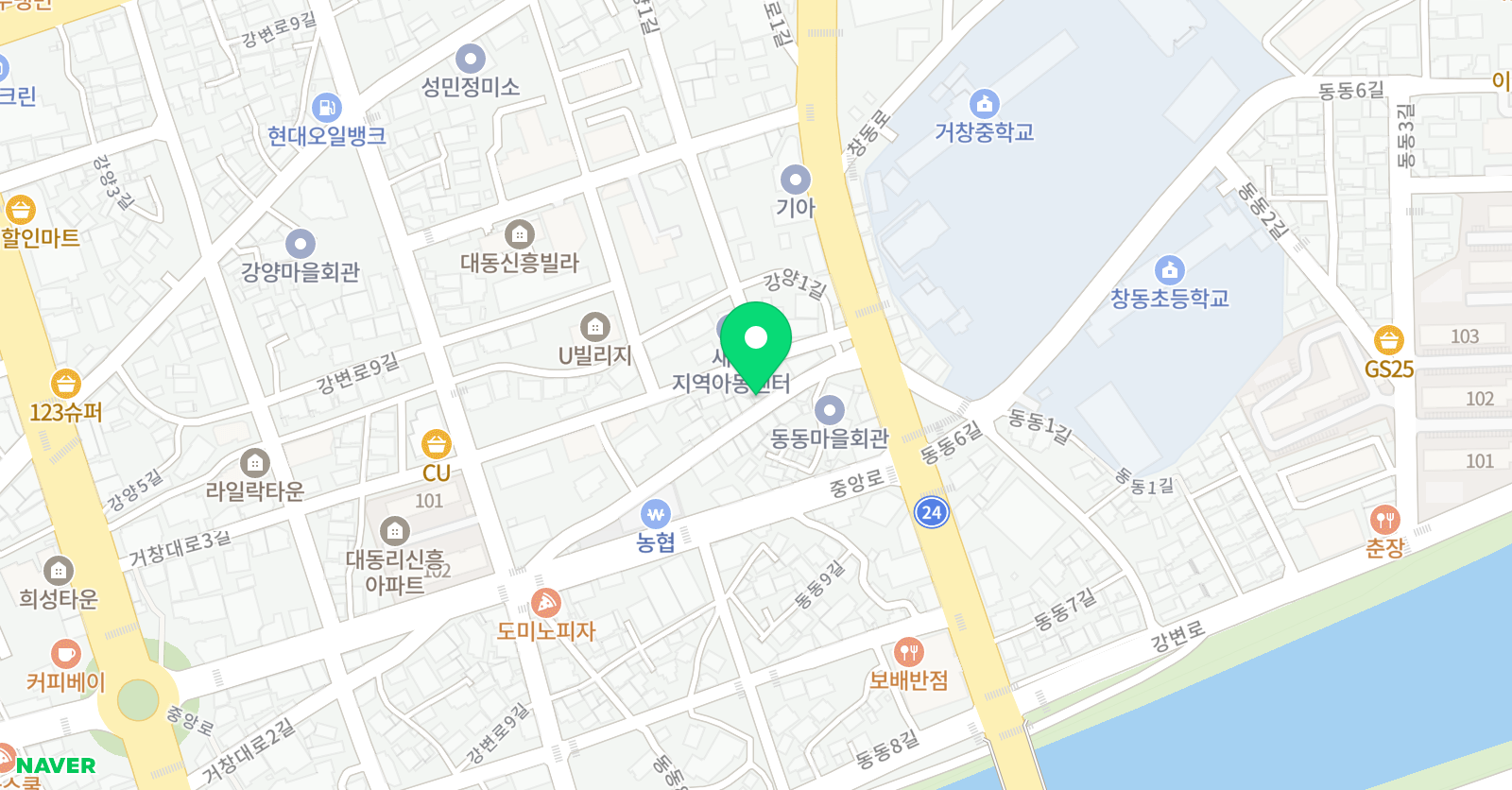 나팔소리 음악학원 위치
