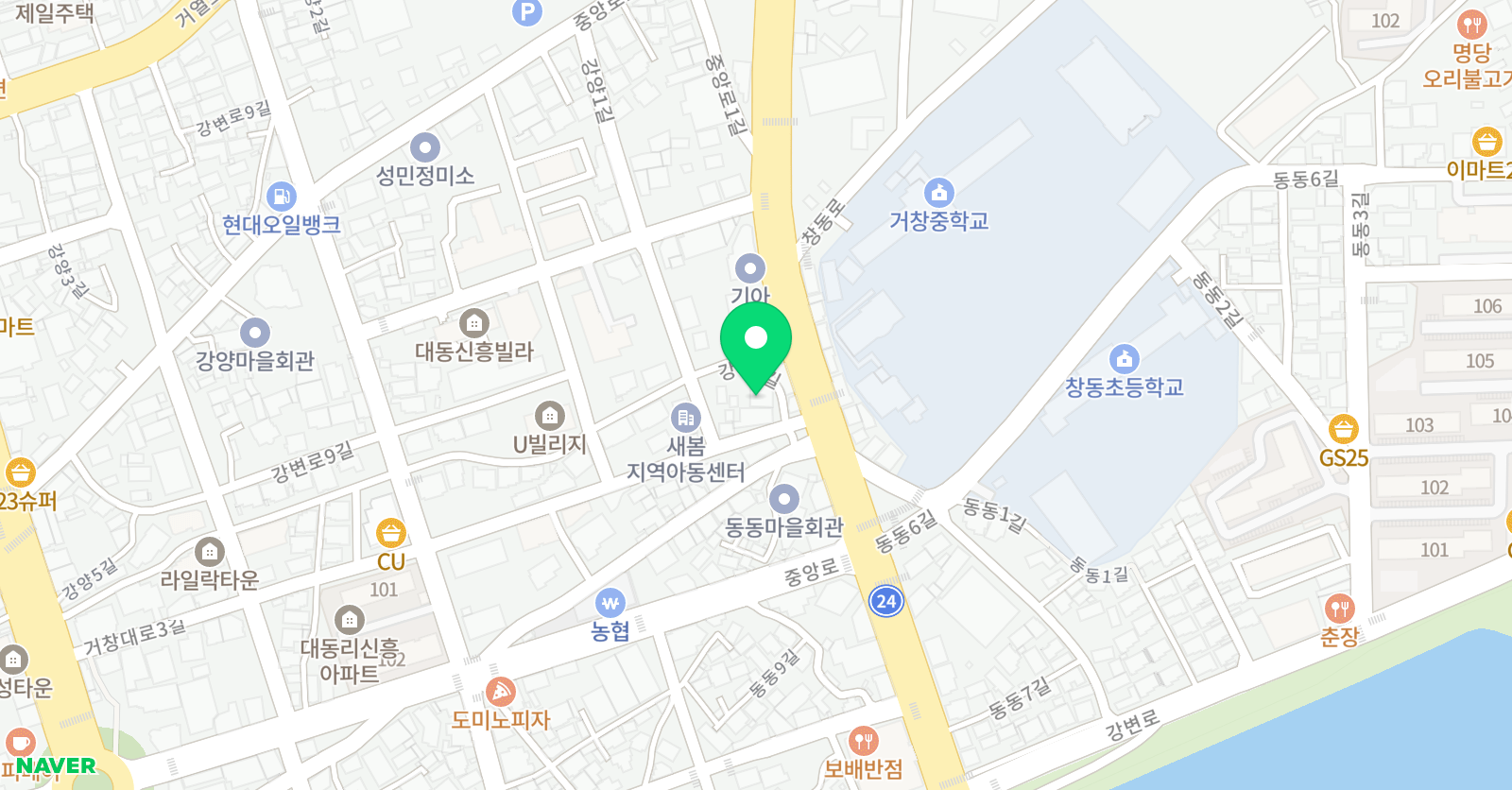 라온 수학학원 위치