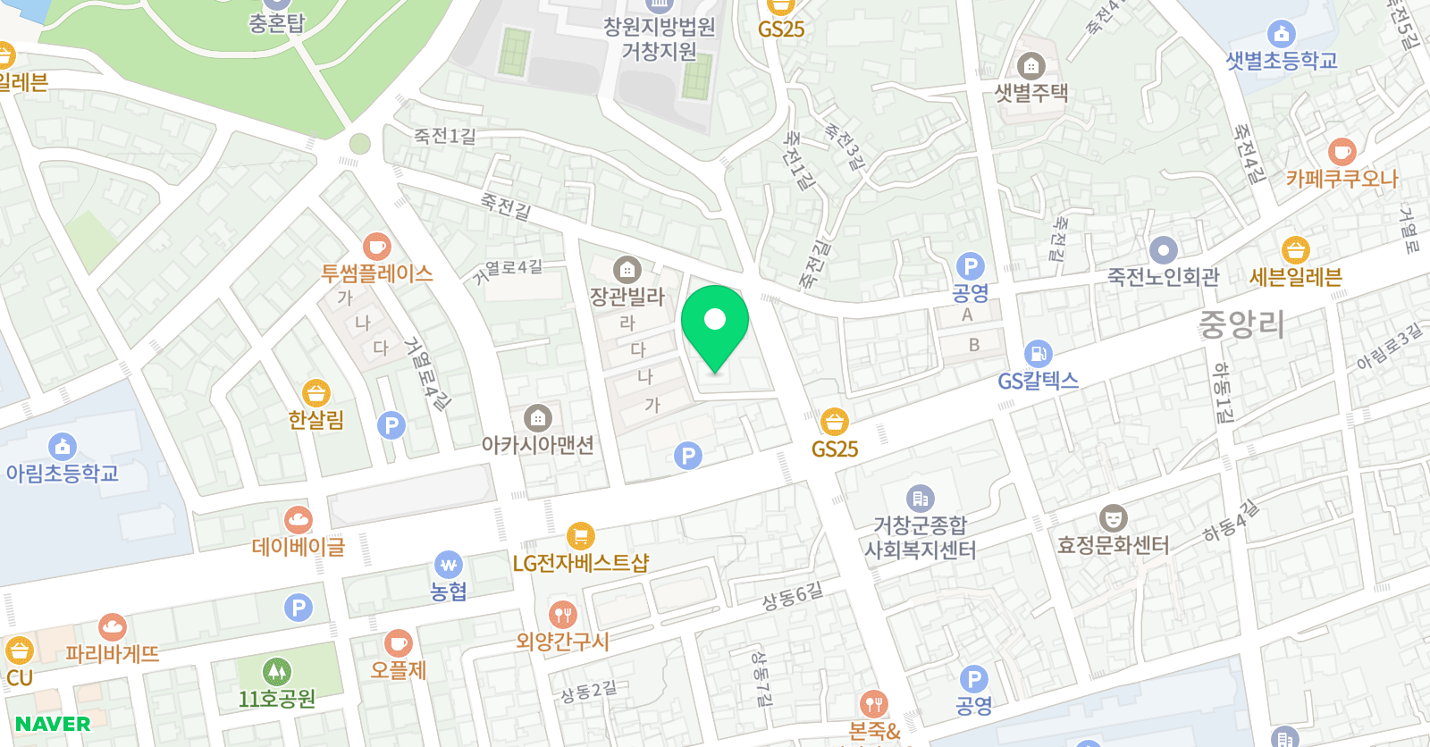 오름 무용학원 위치