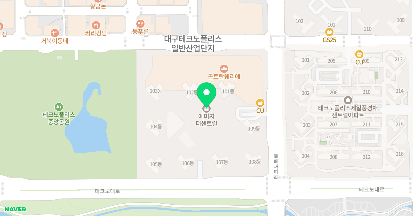 시매쓰 달성 테크노폴리스점 위치