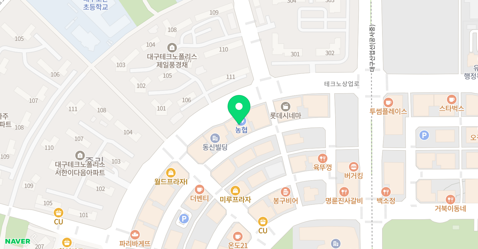 소나무 외국어학원 위치