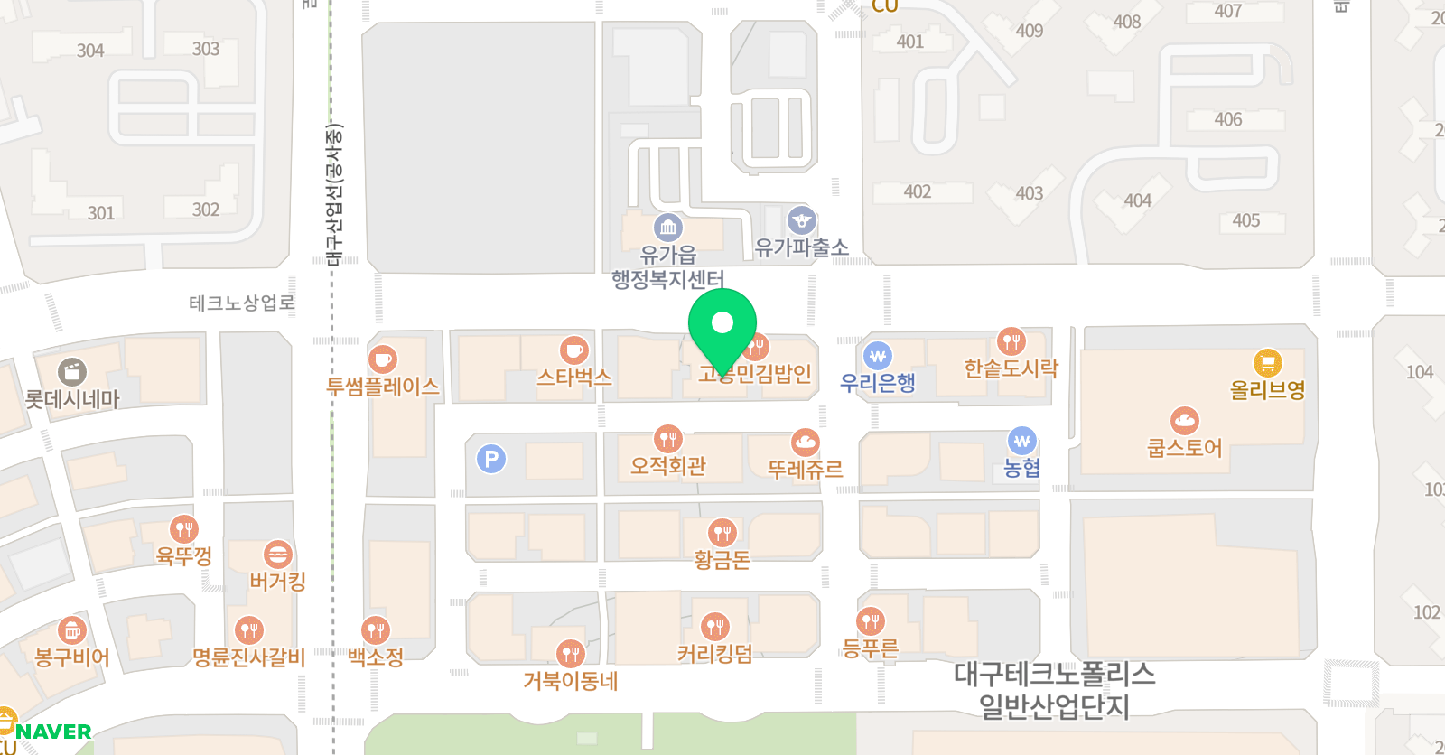 EiE고려대 어학원 대구현풍테크노캠퍼스 위치