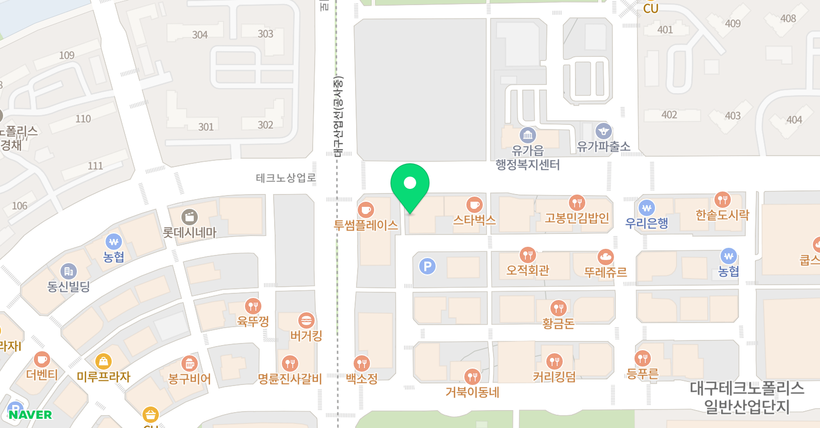 국어의훈련 테크노 학원 위치