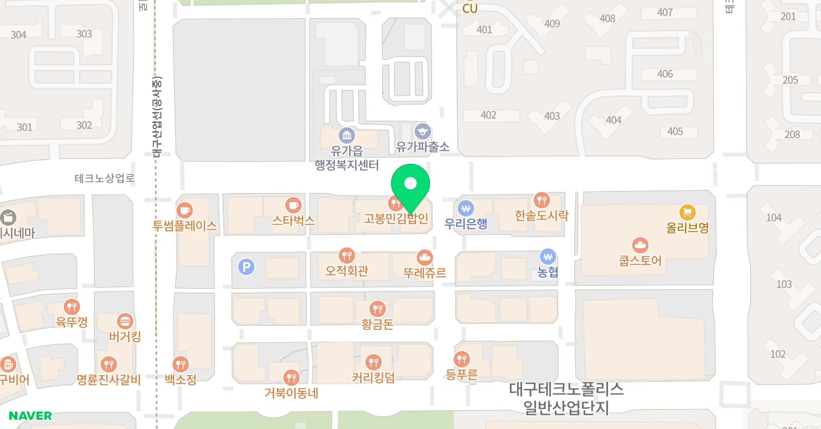 YBM ECC 달성어학원 위치