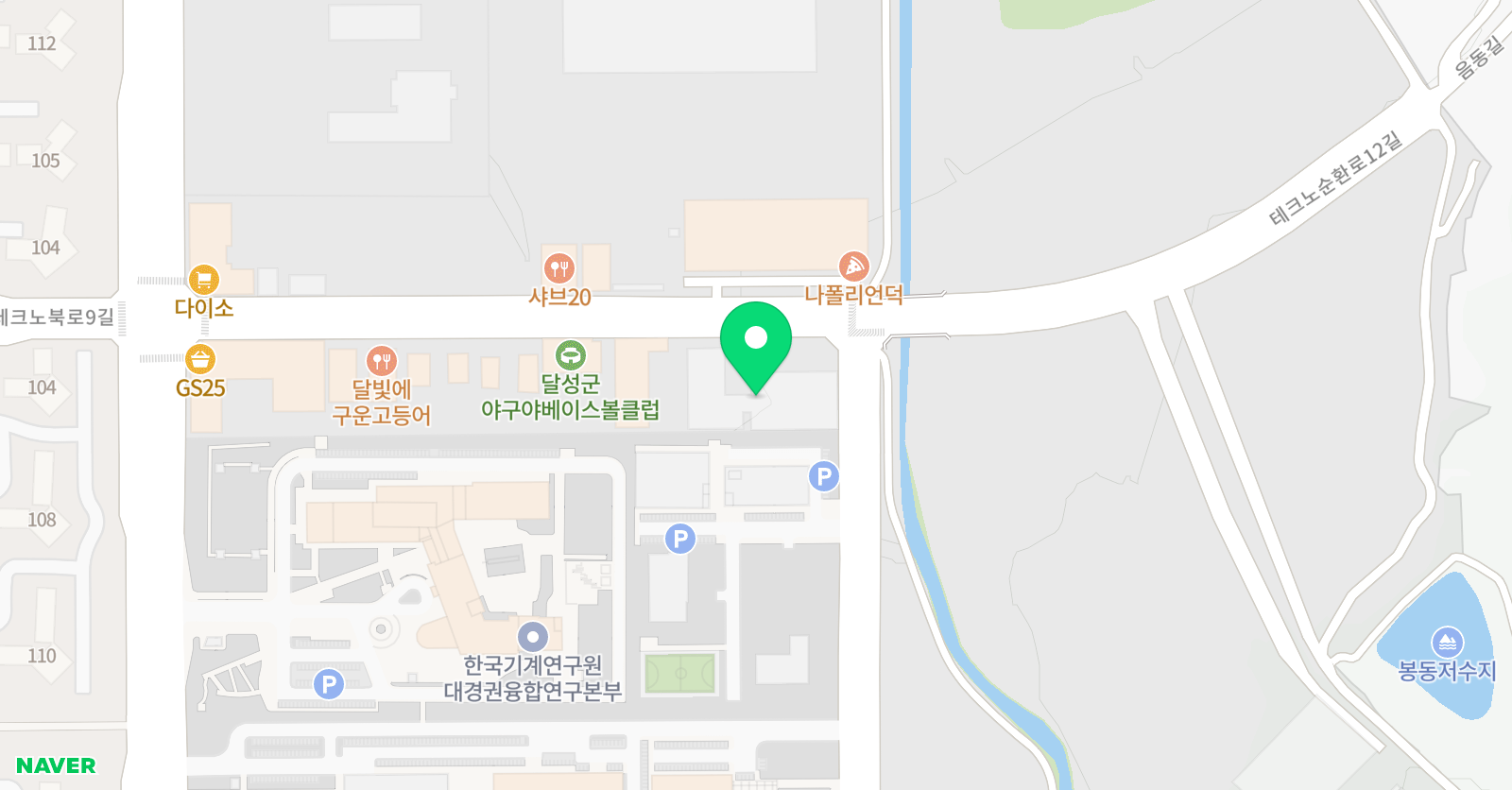 PP 스포츠센터 위치