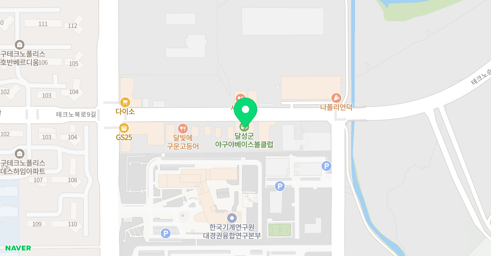 야구야 베이스볼클럽 달성군 위치