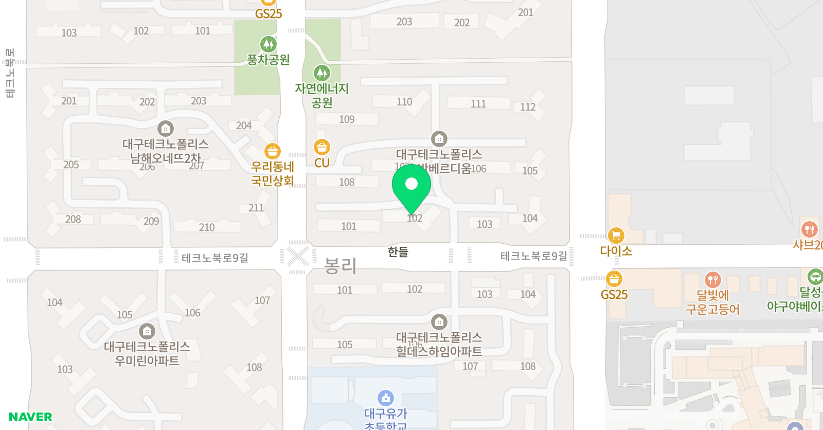꿈꾸는아이 위치