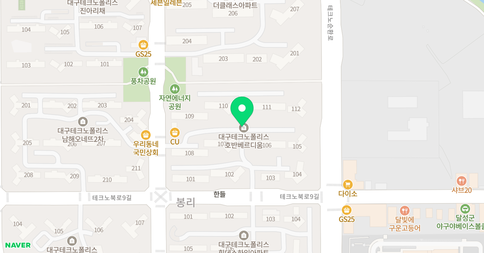 기탄사고력교실 유가호반베르디움점 위치
