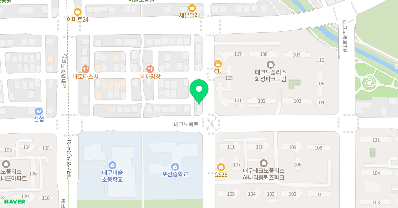 맥길 영어학원 위치