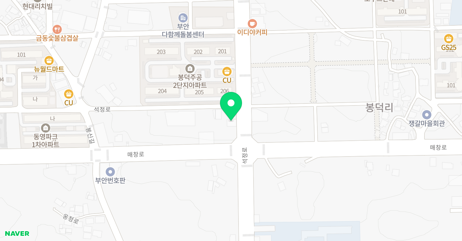 부안탑 학원 위치