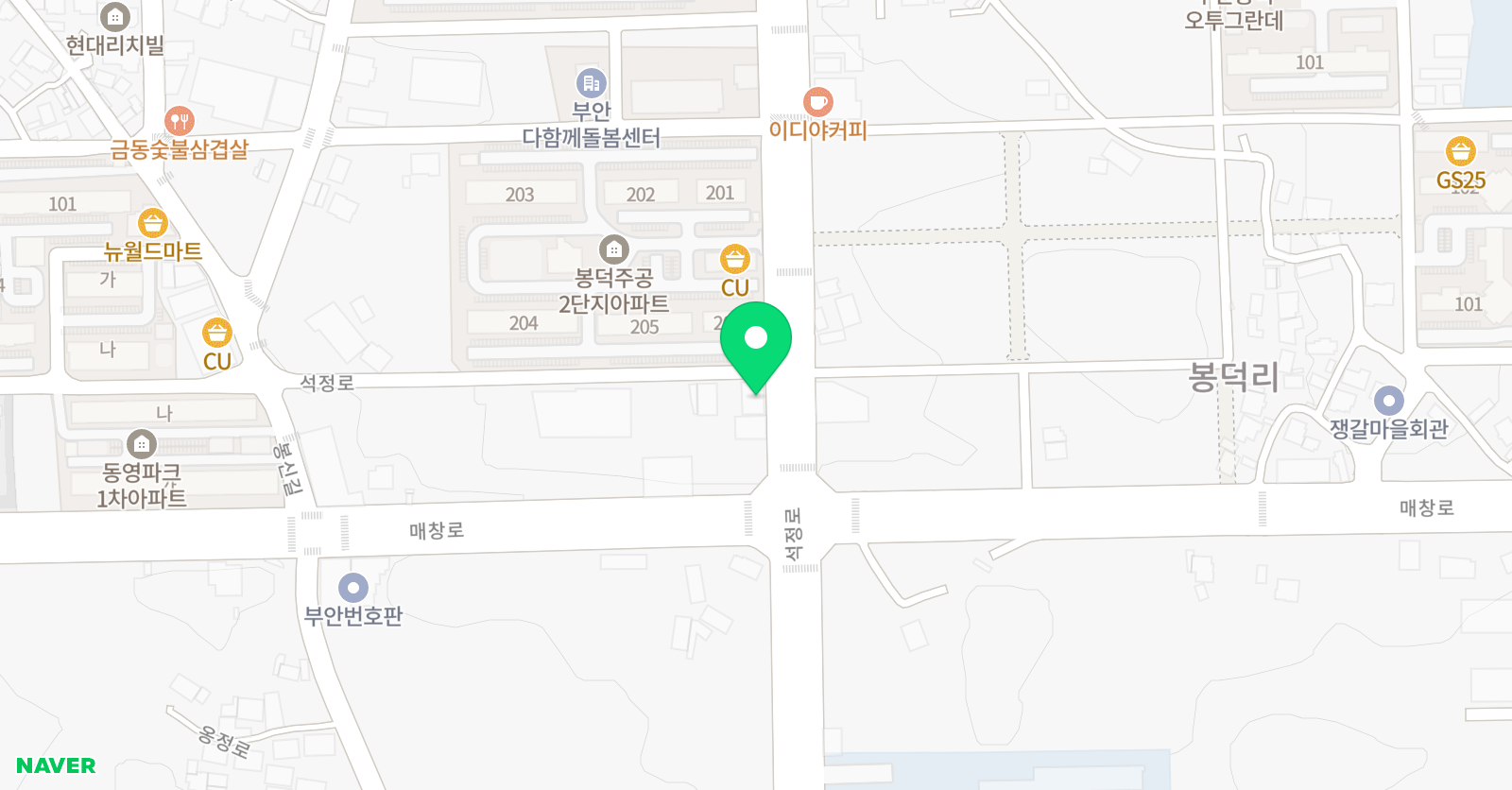 부안 바둑체스학원 위치