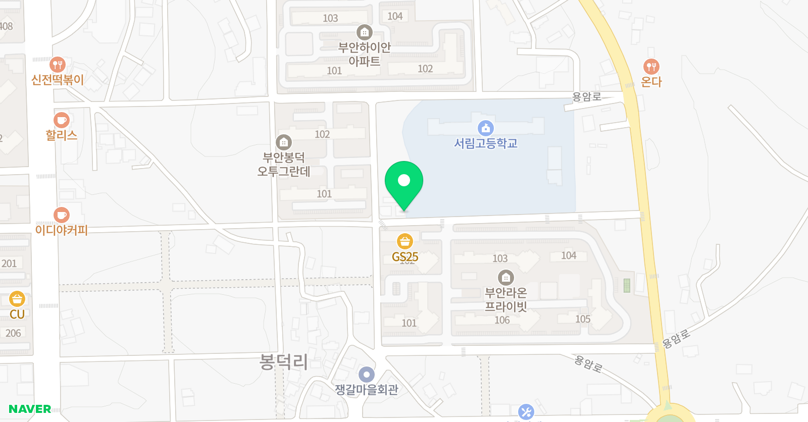 생커 수수학학원 위치
