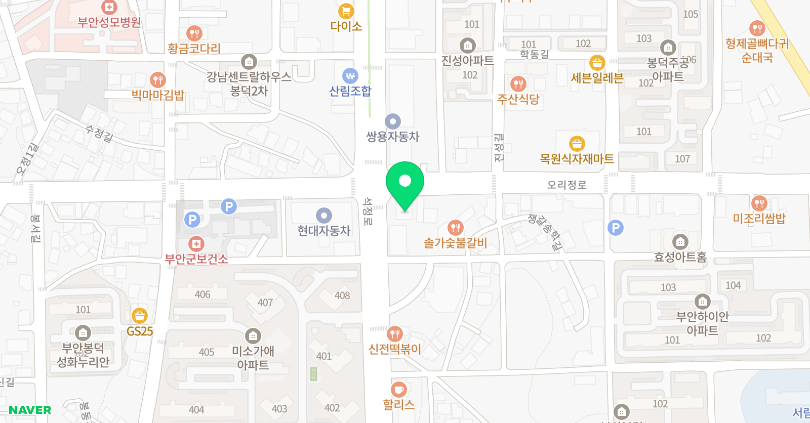 단밤 수학학원 위치