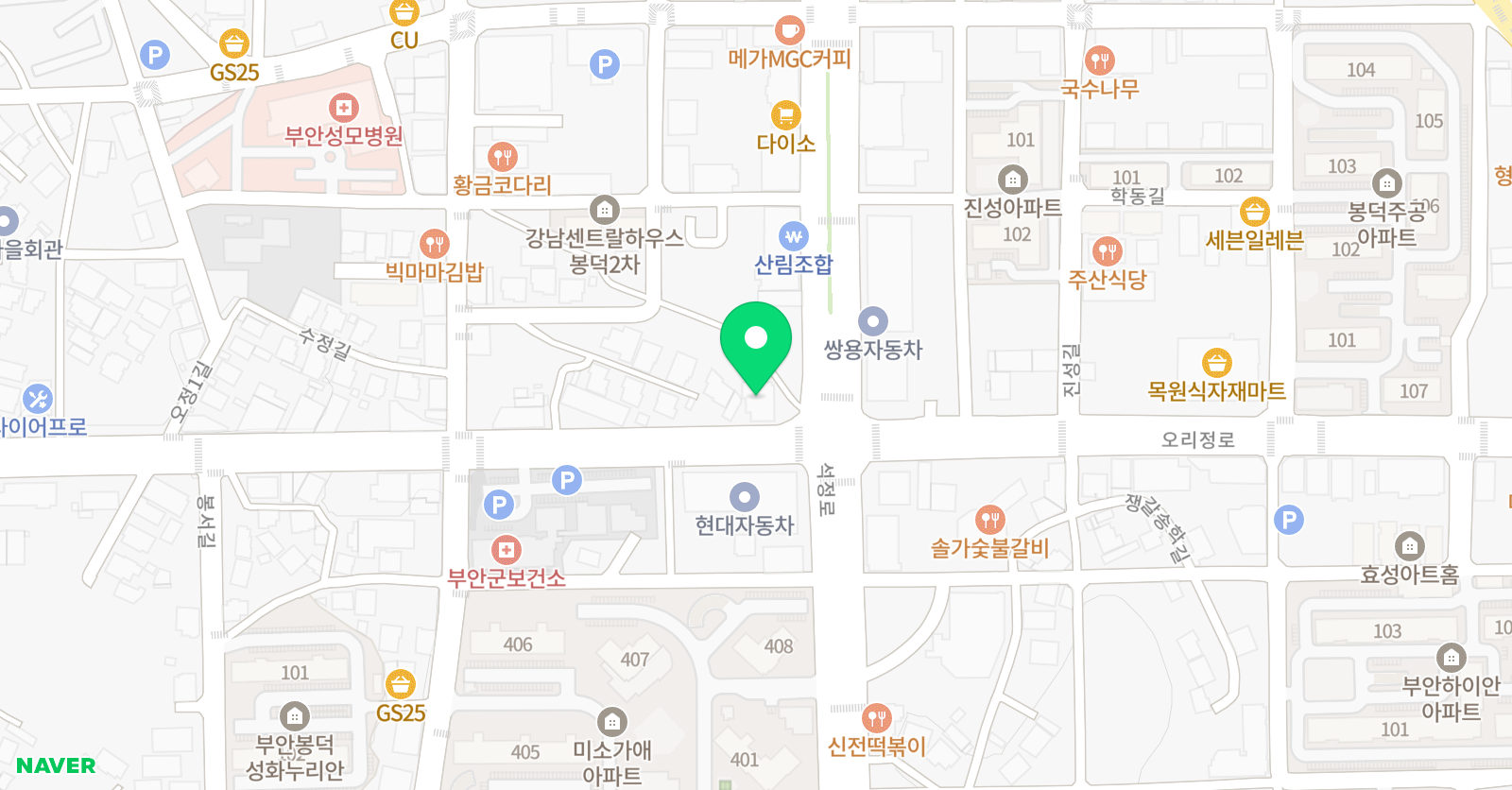 세움 영수전문학원 위치