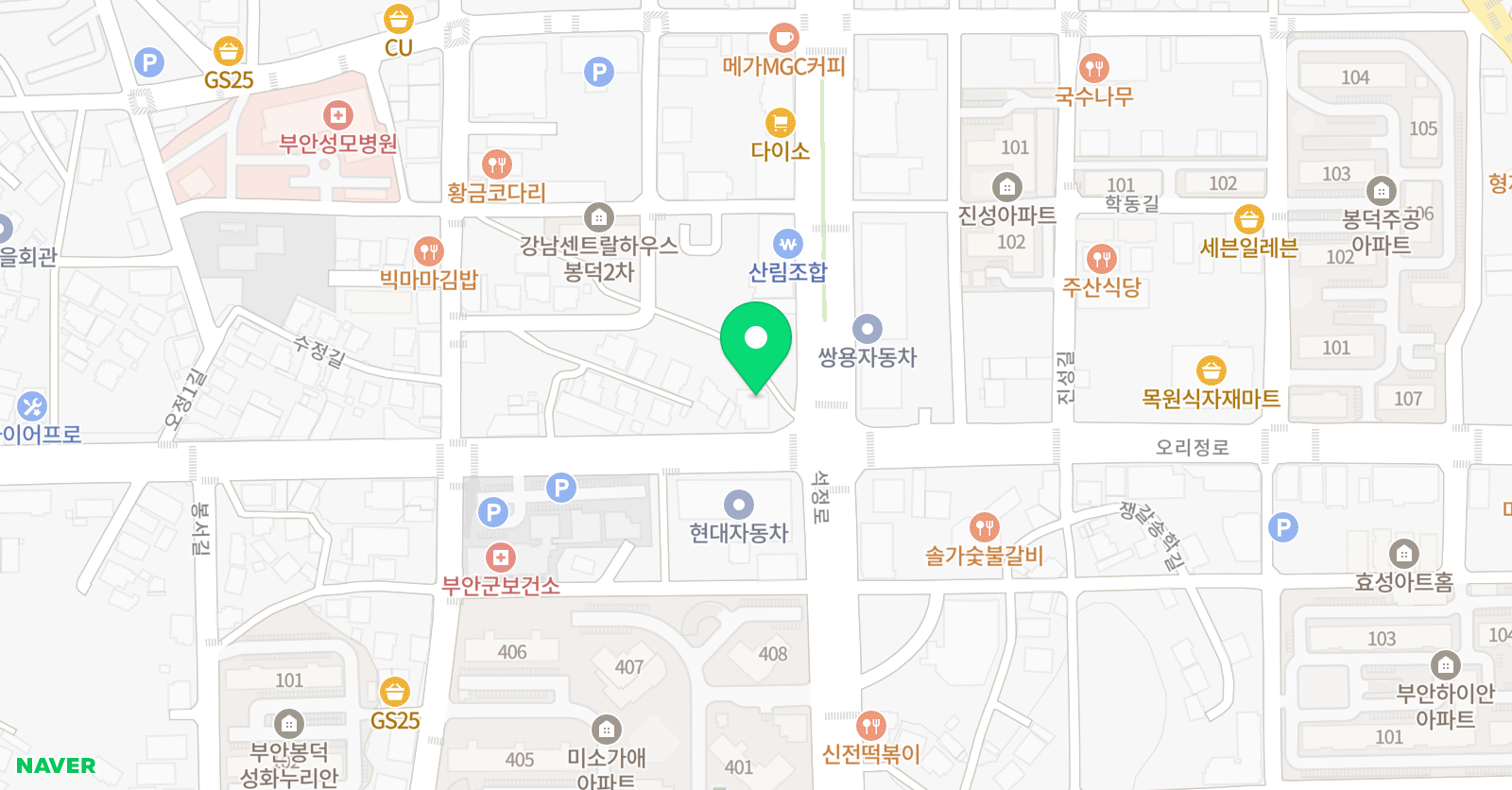 소리엘 음악학원 위치