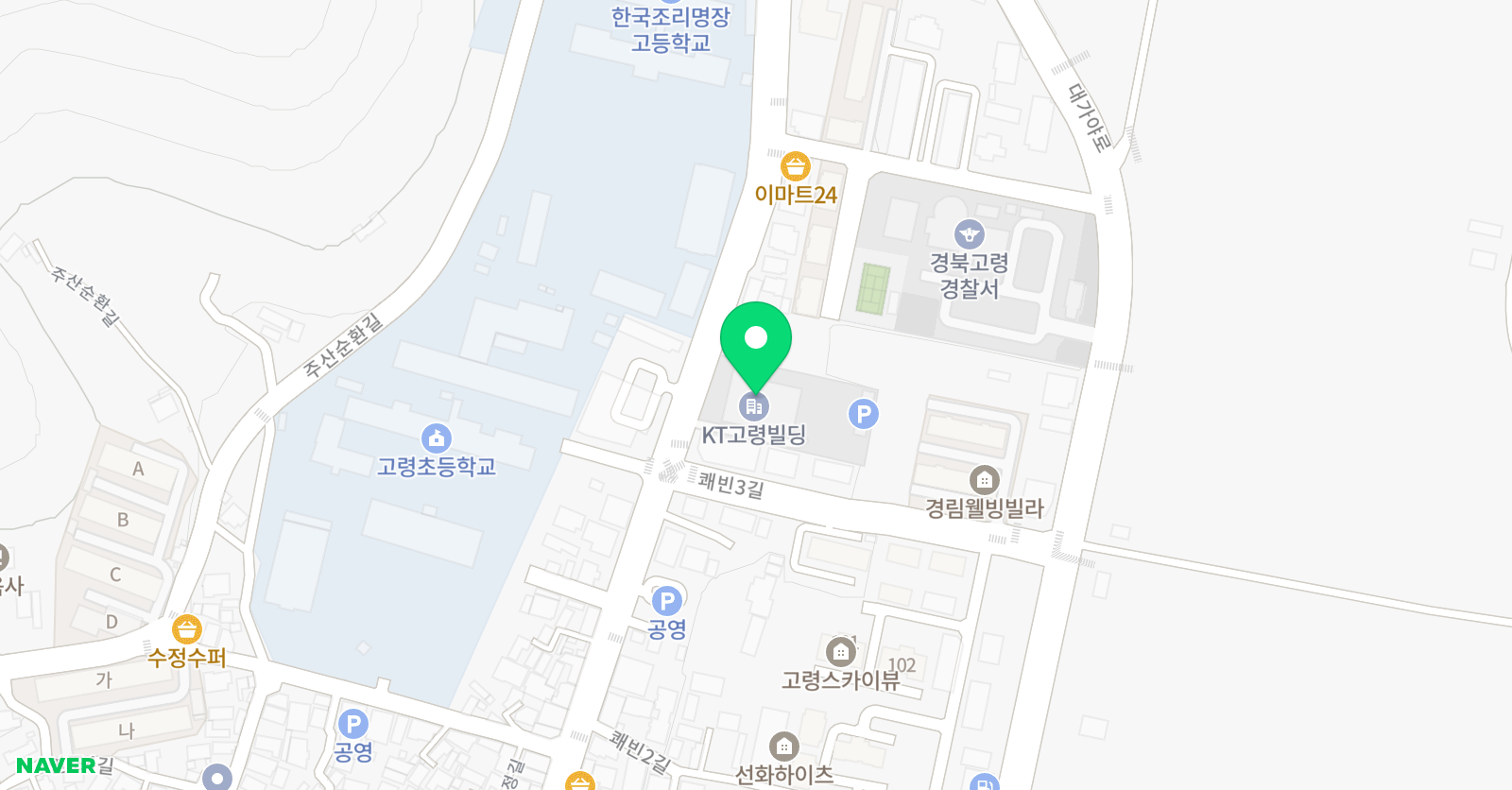 미술학원 오감 위치