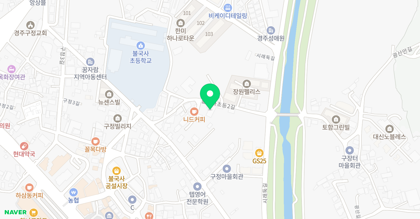 뮤엠 영어 불국점 위치