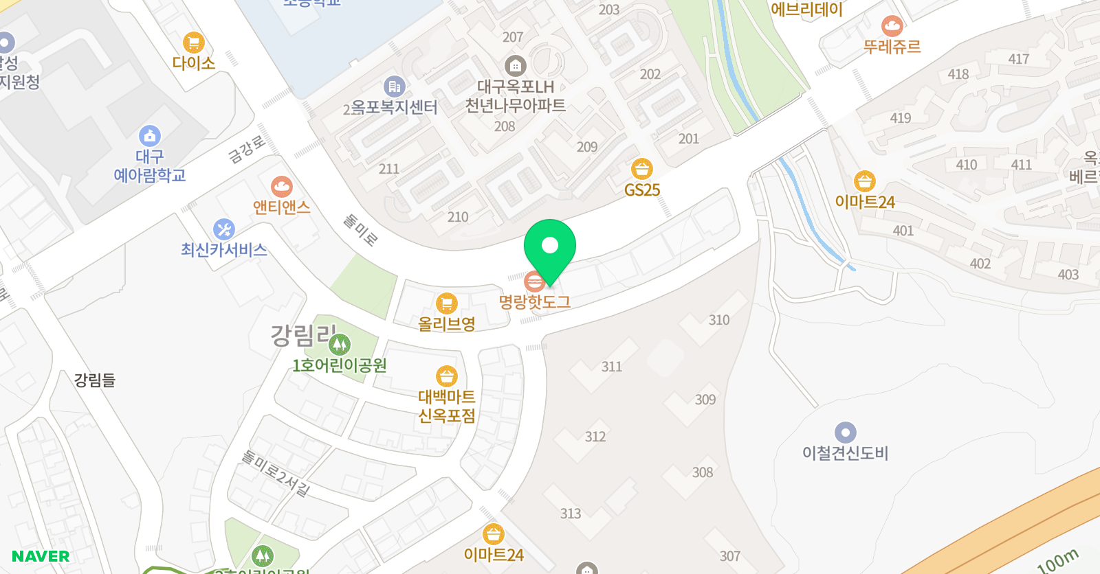하랑 태권도장 위치