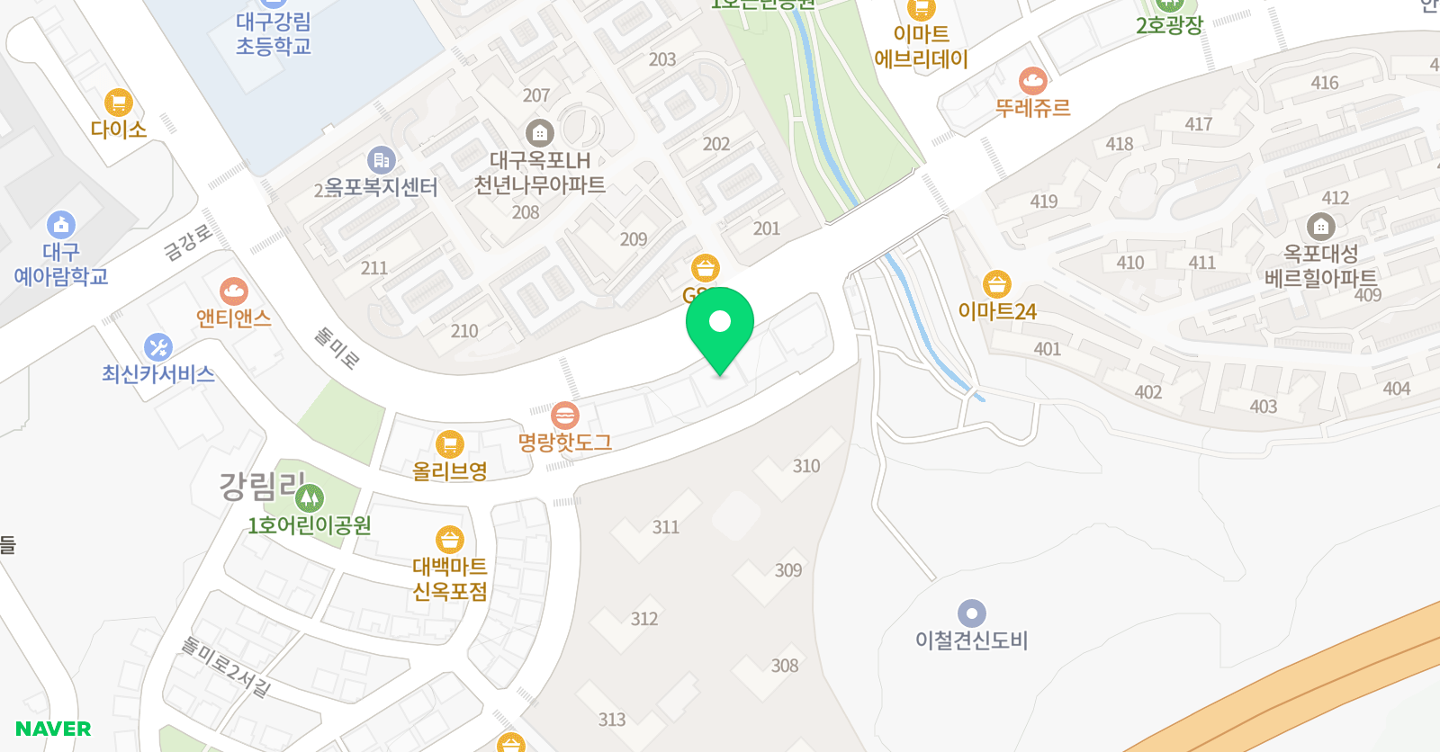 강림 태권도장 위치