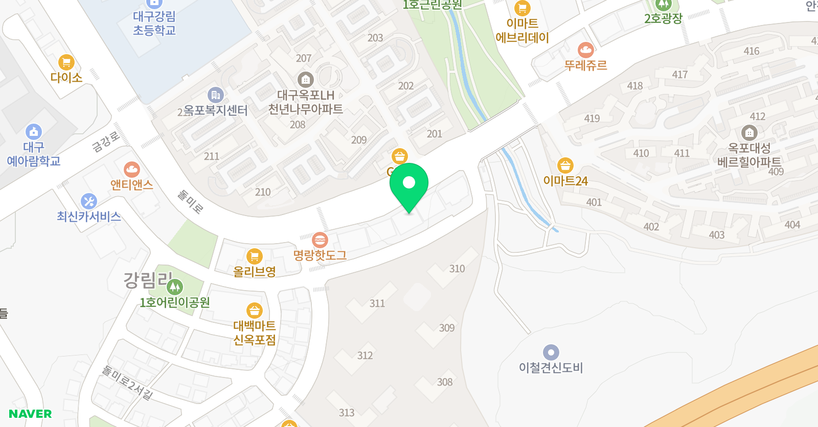 빨간펜 수학의달인 대구옥포점 위치
