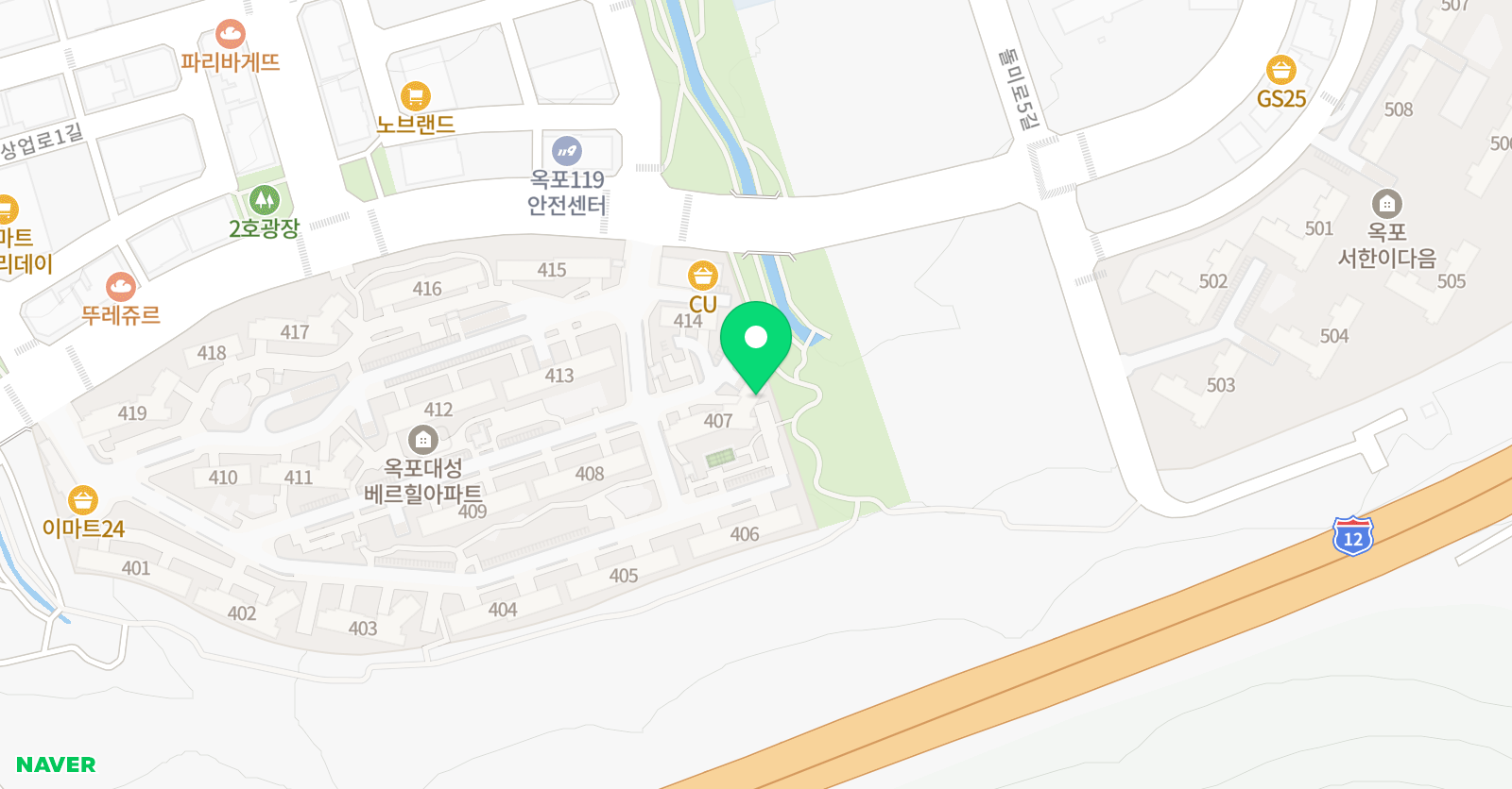 에듀코어매쓰 학원 위치