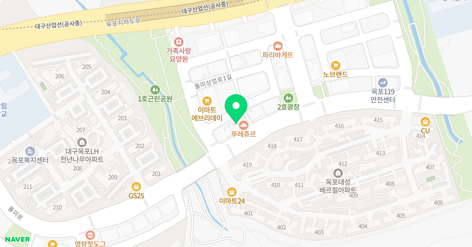 튼튼영어마스터클럽 영어 마스터클럽 달성옥포점 위치
