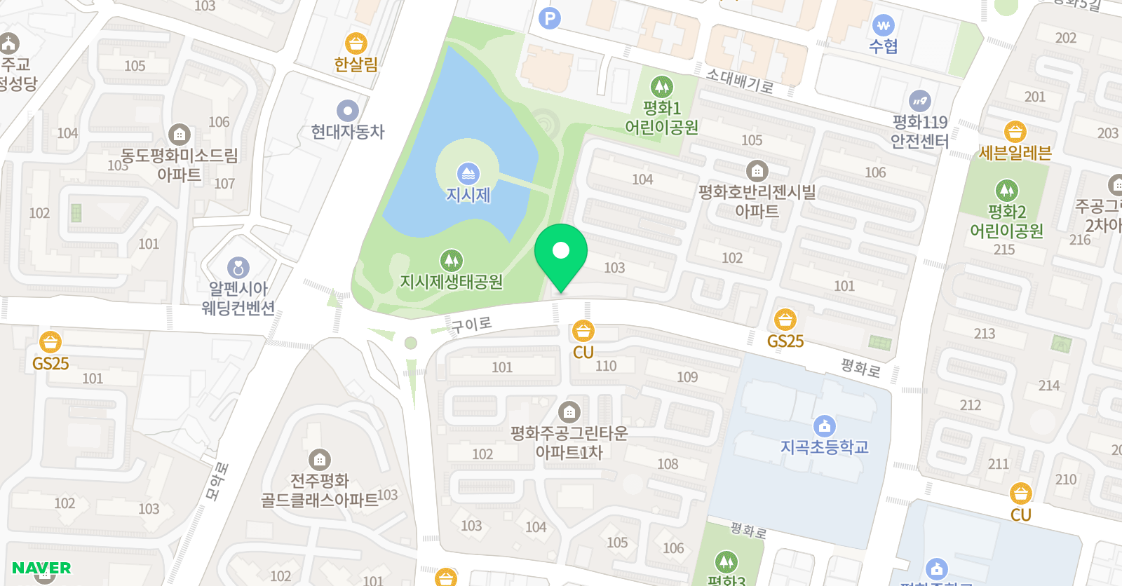 아이스크림홈런 더배움 학원 위치