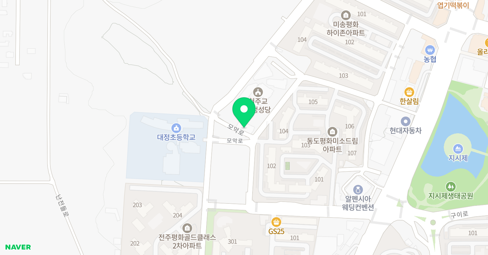 아소비 전주대정초점 위치