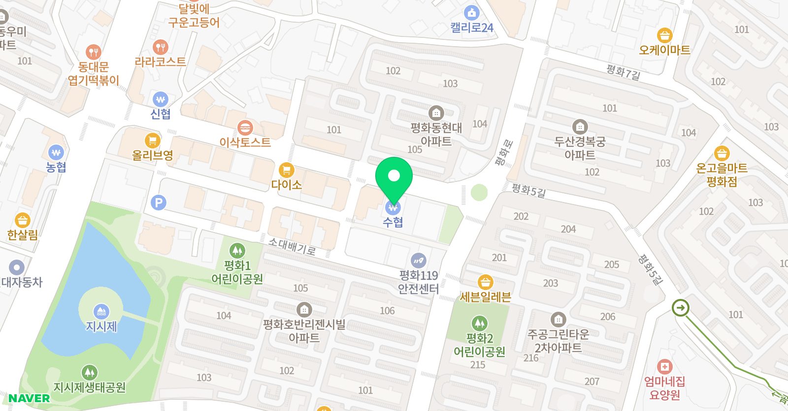 릿지 수학학원 위치