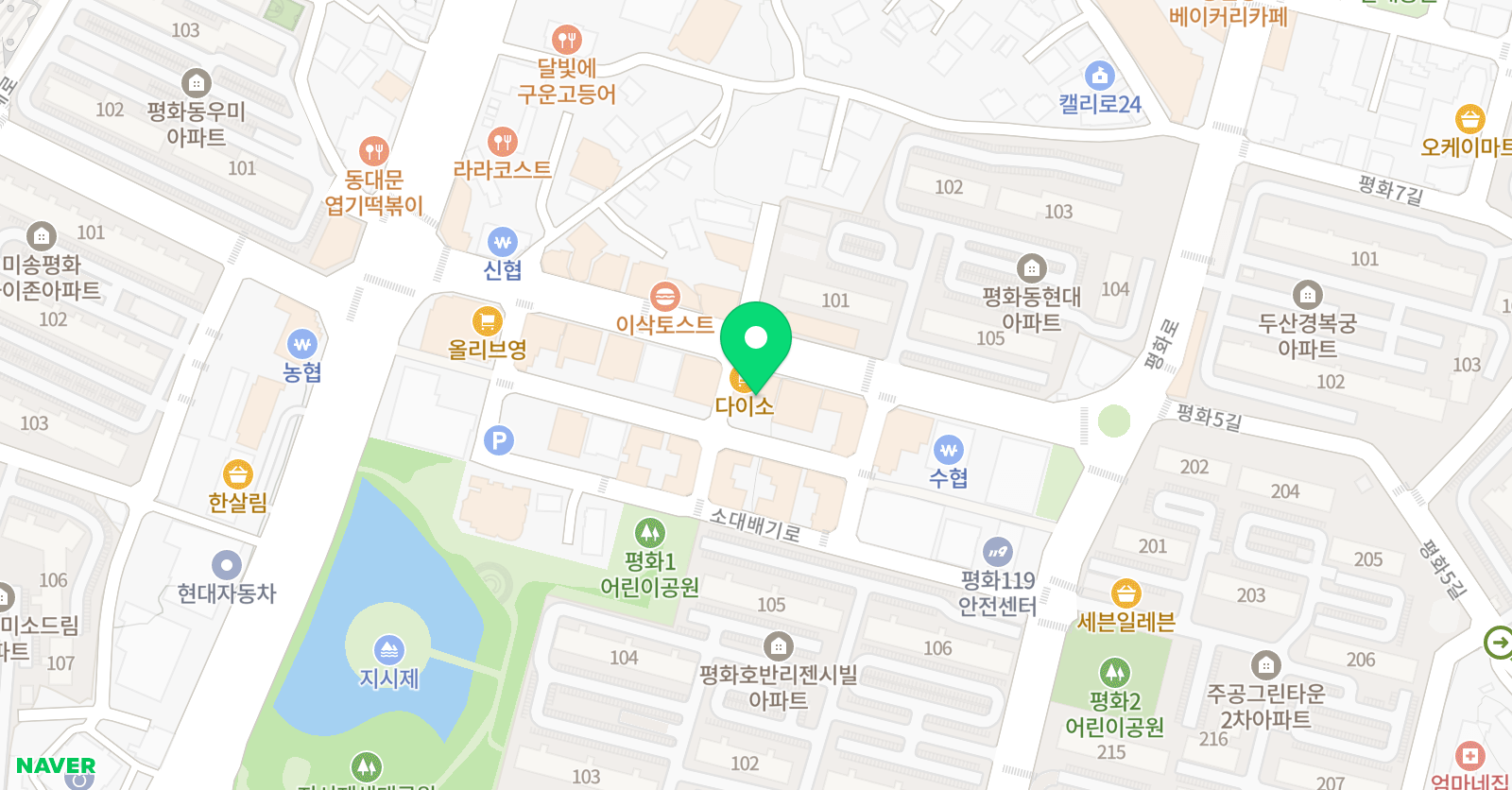 송정수리 학원 위치