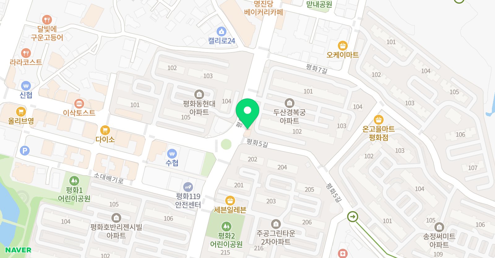 이지영 어수학학원 위치