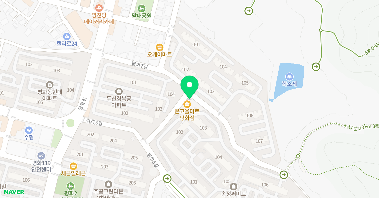 궁전 태권도 위치